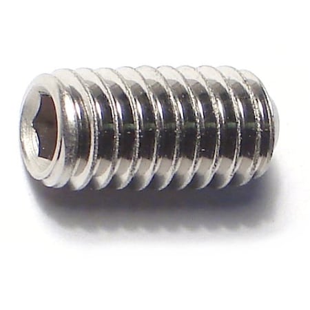Midwest Fastener 5/16"-18 x 5/8" 18-8 Stainless Steel Coarse Thread Hex Socket Headless Set Screws 6PK 79262
